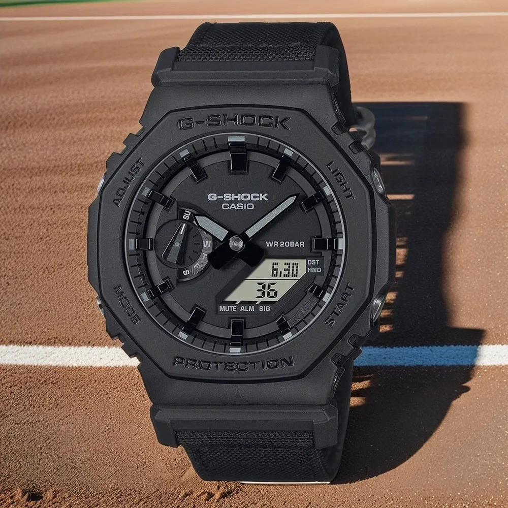 CASIO 卡西歐 G-SHOCK 尼龍錶帶 雙顯手錶(GA-700BCE-1A) 歷史價格詳細信息