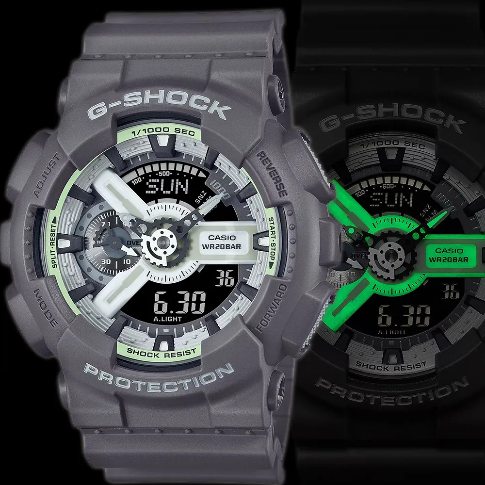 CASIO 卡西歐 G-SHOCK 綠光系列 八角 農家橡樹手錶(GA-2100HD-8A) 歷史價格詳細信息