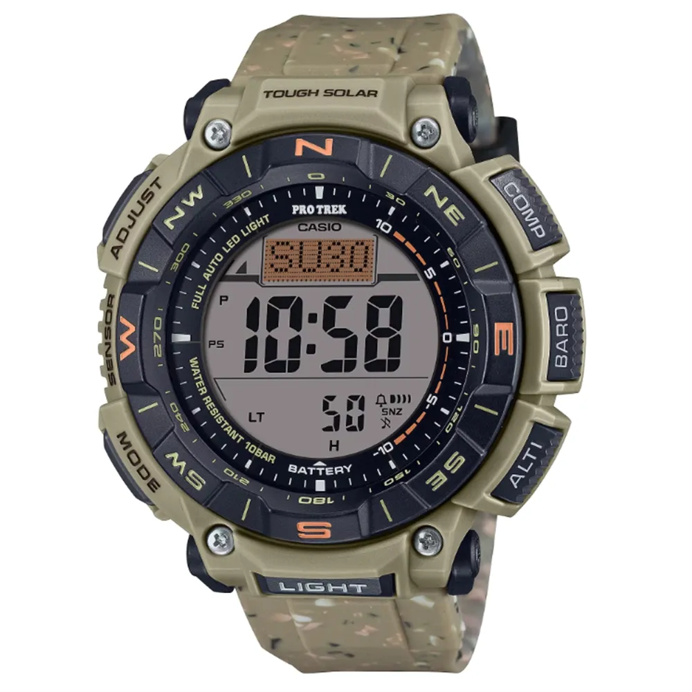 CASIO PRO TREK 搭載3大感應器藍色主題專家戶外運動登山錶-PRG-650YL-2 歷史價格詳細信息