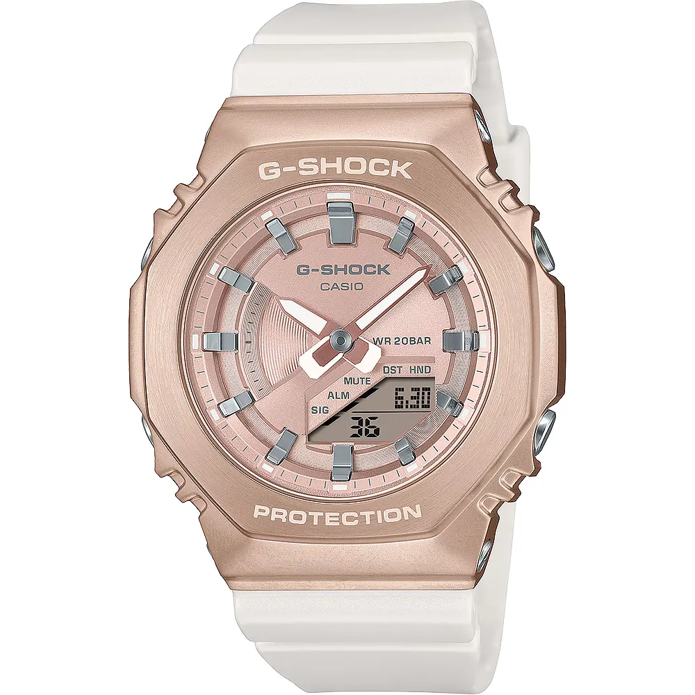 CASIO 卡西歐 G-SHOCK 女錶 八角農家橡樹 半透明雙顯手錶-透黑(GMA-S2100SK-1A) 歷史價格詳細信息