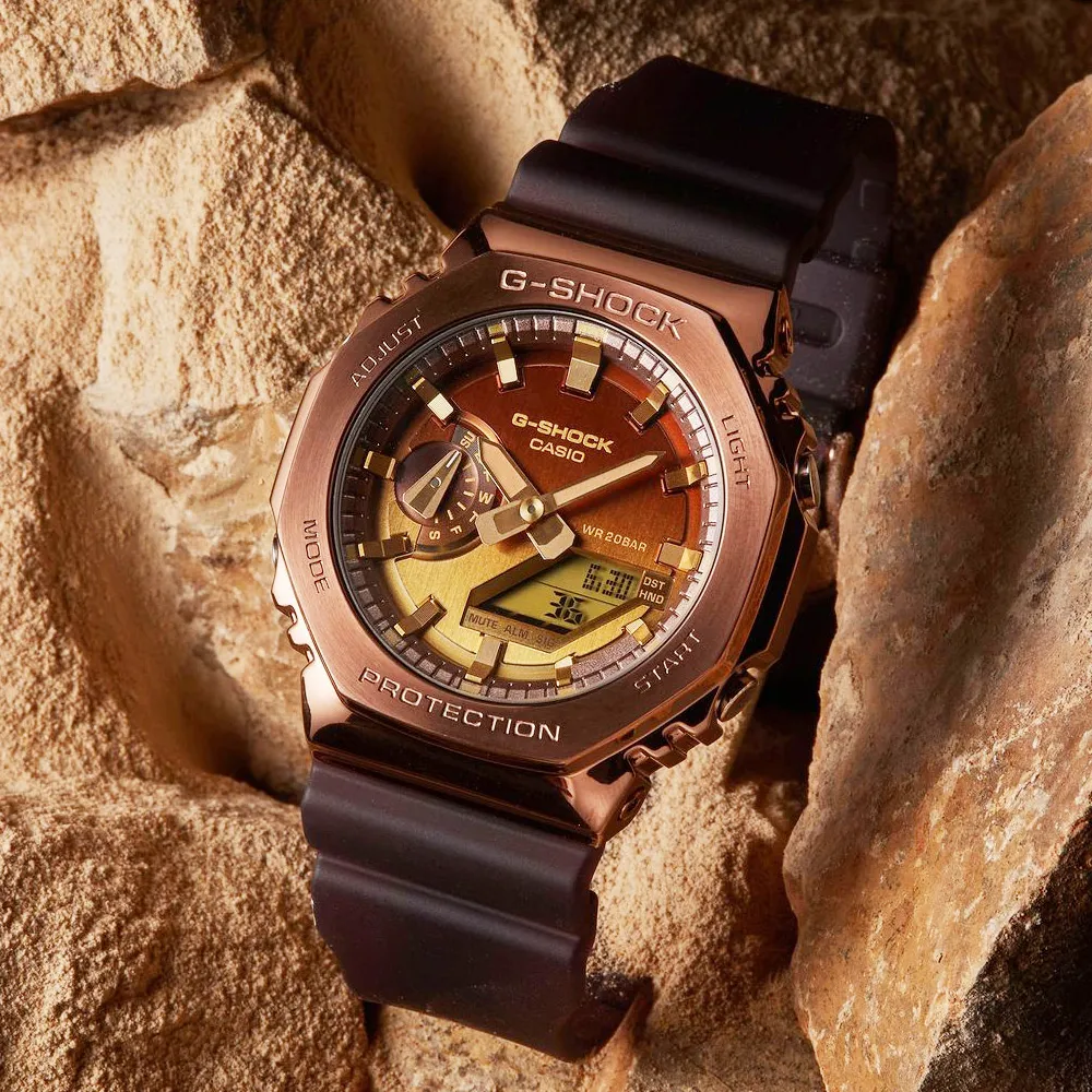 G-SHOCK / GM-2100C-5A / 卡西歐 CASIO [ 官方直營 ] 金屬布質編織展現粗獷時尚 歷史價格詳細信息