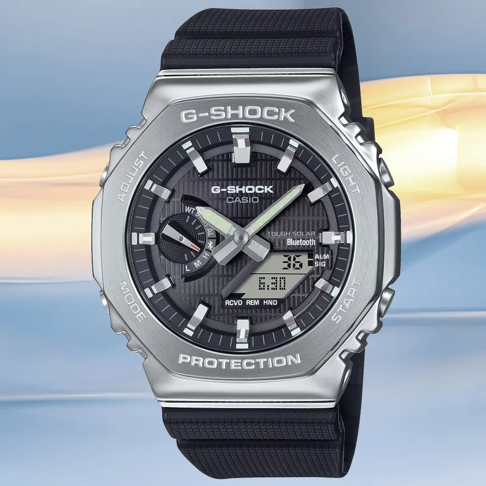 CASIO 卡西歐 G-SHOCK 藍牙連線 時尚錶圈雙顯腕錶46mm /GA-B001G-2A 歷史價格詳細信息
