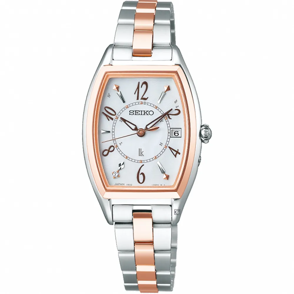 SEIKO 精工 LUKIA 鈦金屬太陽能電波女錶-24.6mm SSQW054J 1B32-0AJ0KS 歷史價格詳細信息