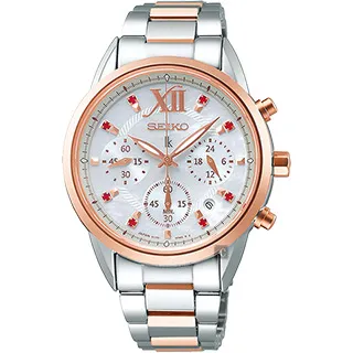 SEIKO 精工 LUKIA 耶誕限量動人時刻太陽能女錶-33.9mm V147-0CL0K SUT392J1 歷史價格詳細信息