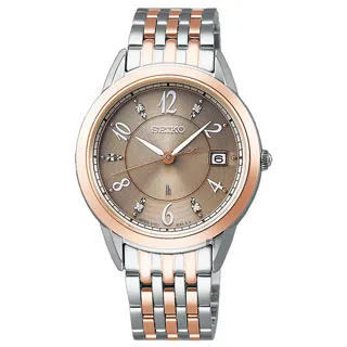 SEIKO 精工 LUKIA 真鑽太陽能電波女錶-24mm SSVW179J 1B32-0AR0B 歷史價格詳細信息