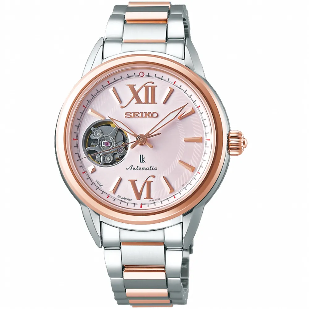 SEIKO 精工 / 4R38-01A0S.SSA859J1 / Presage 都會女伶機械不鏽鋼手錶 銀色 34mm 歷史價格詳細信息