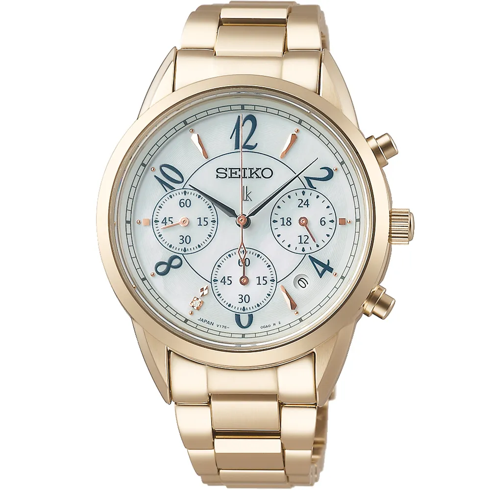 SEIKO 精工 LUKIA 時尚精準 太陽能電波腕錶(1B32-0AF0P/SSVW126J)24.2mm 歷史價格詳細信息