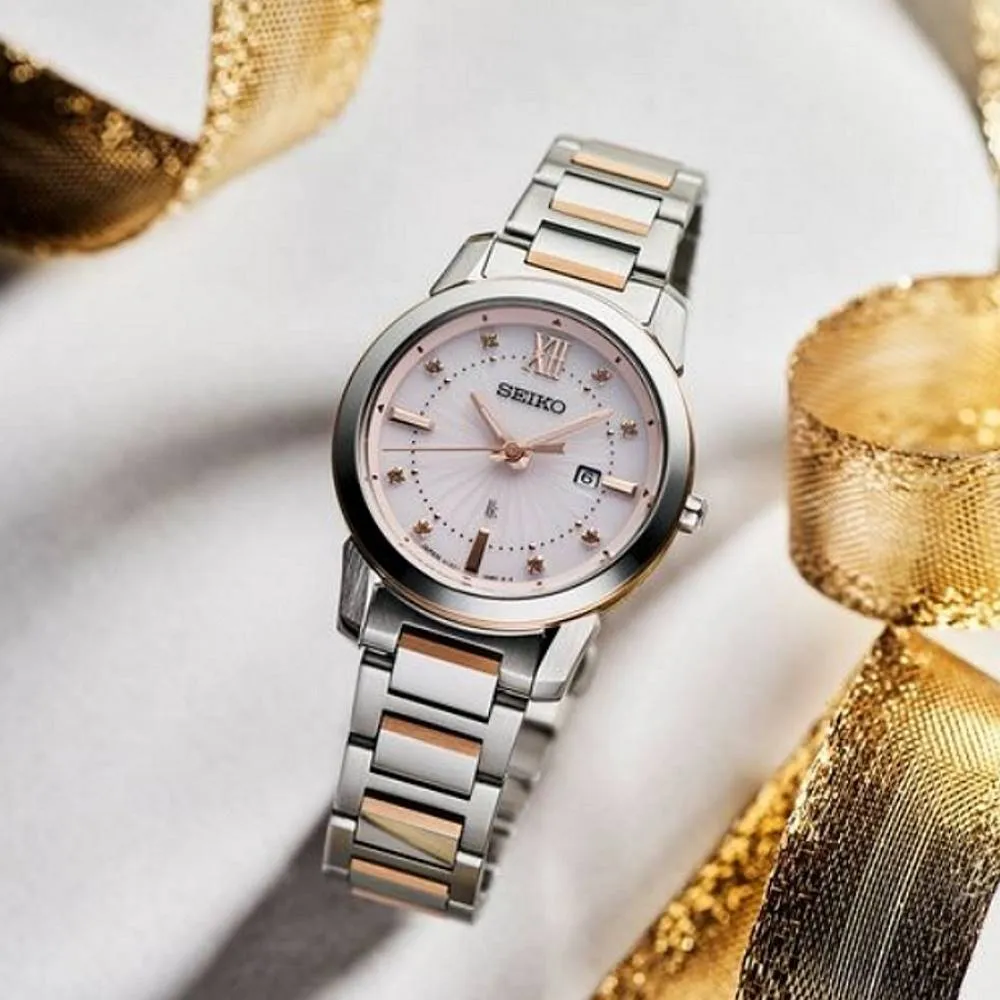 SEIKO 精工 Lukia系列 太陽能 綻放時尚腕錶 31mm (V137-0DK0P/SUT418J1) 歷史價格詳細信息