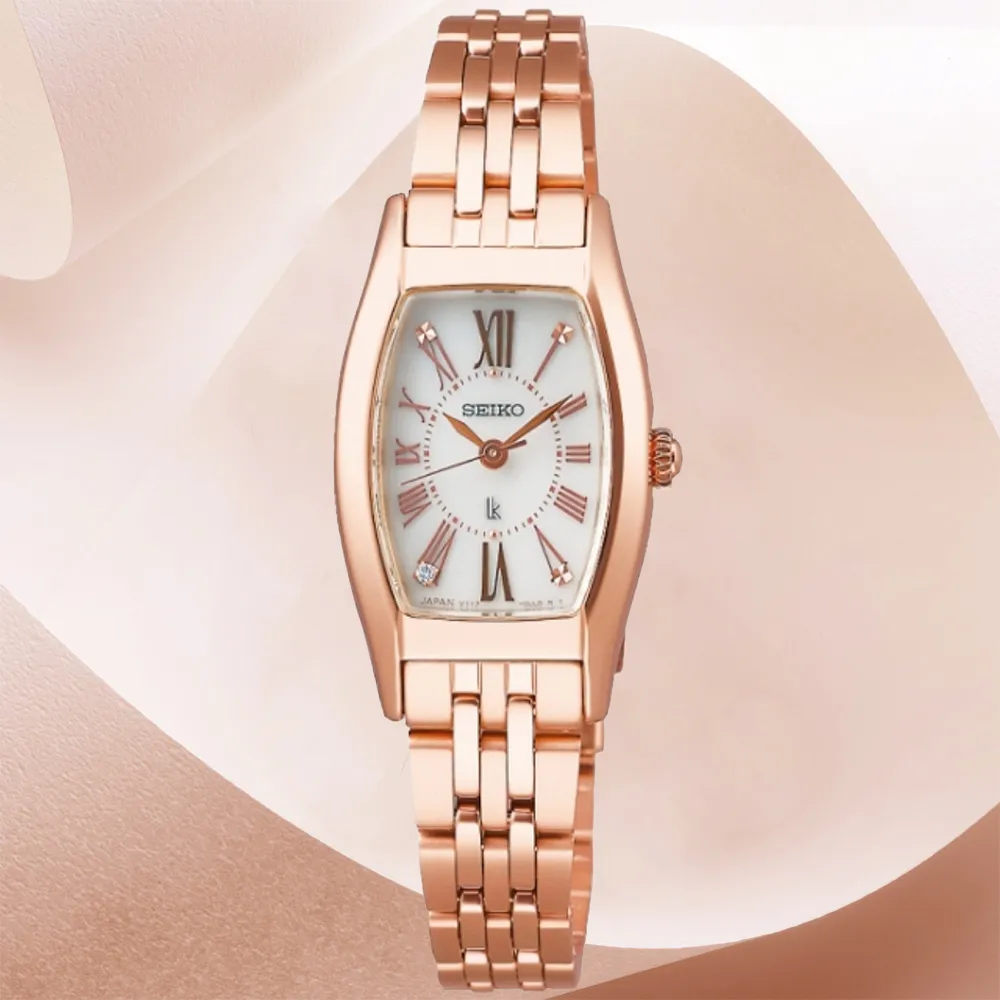 SEIKO 精工 Lukia系列 典雅羅馬時標 太陽能 彩鑽時尚腕錶 (SUT368J1/V137-0DC0G) 歷史價格詳細信息