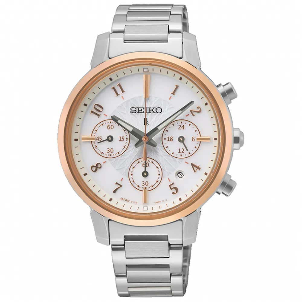 SEIKO 精工 LUKIA 廣告款女神魅力太陽能三眼計時女錶-黑x銀/36.2mm V175-0FC0D(SSC905J1) 歷史價格詳細信息