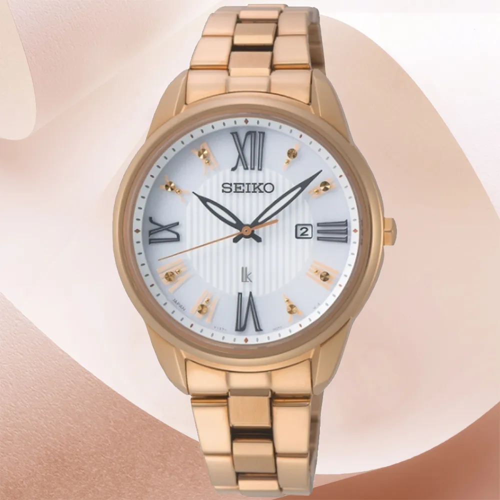SEIKO 精工 Lukia系列 羅馬時標 太陽能 時尚腕錶 28*26mm (V137-0CE0X/SUT352J1) 歷史價格詳細信息