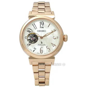 SEIKO 精工 / 4R38-01A0S.SSA859J1 / Presage 都會女伶機械不鏽鋼手錶 銀色 34mm 歷史價格詳細信息