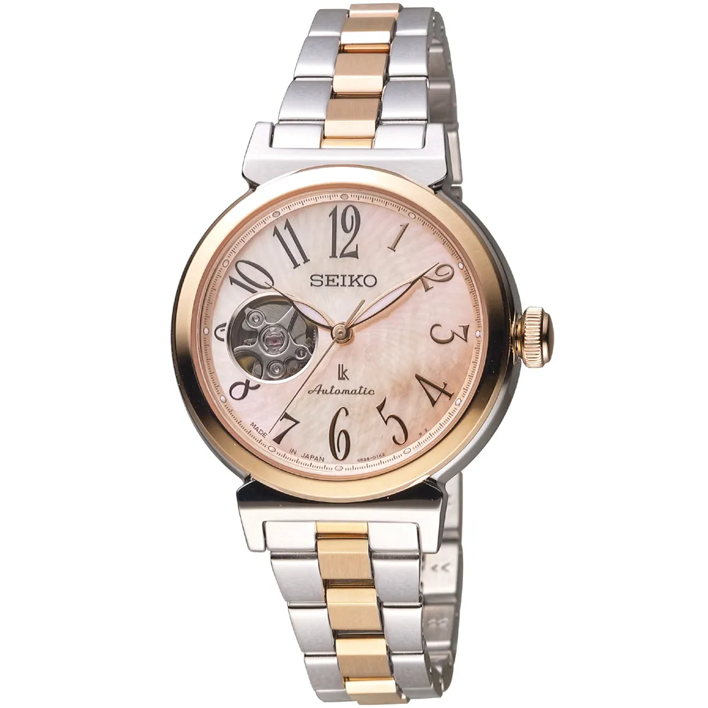 SEIKO 精工 / 4R38-01A0S.SSA859J1 / Presage 都會女伶機械不鏽鋼手錶 銀色 34mm 歷史價格詳細信息