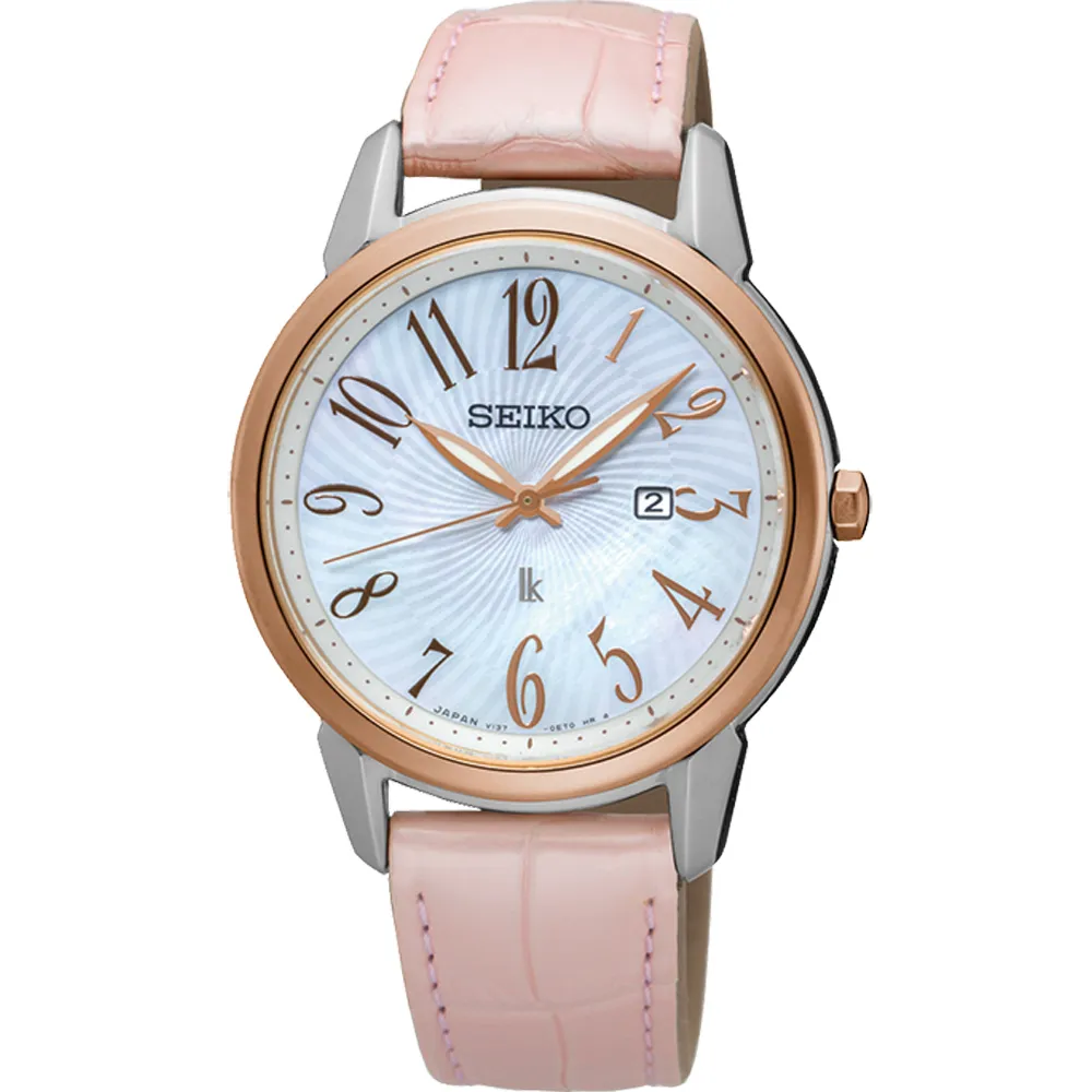 SEIKO 精工 LUKIA 快樂好時光時尚腕錶 V137-0CG0G  SUT302J1 玫瑰金色(32mm) 歷史價格詳細信息
