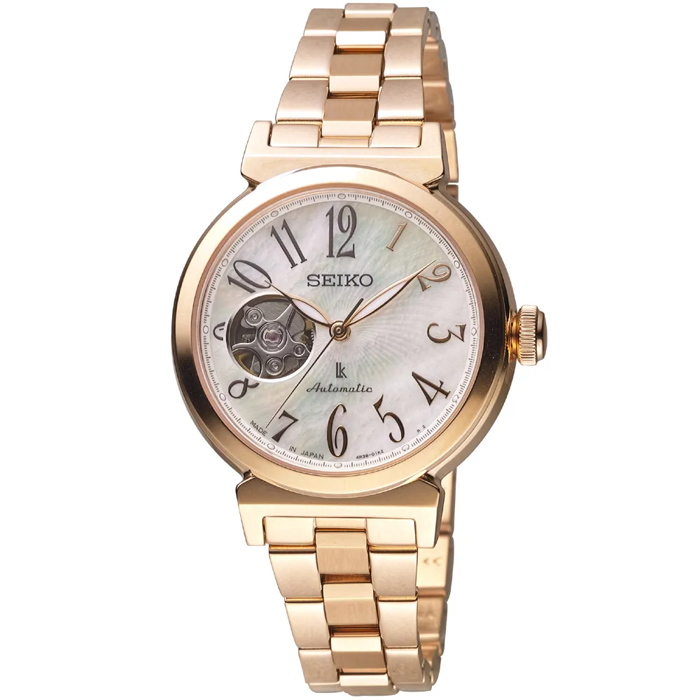 SEIKO 精工 / 4R38-01A0S.SSA859J1 / Presage 都會女伶機械不鏽鋼手錶 銀色 34mm 歷史價格詳細信息