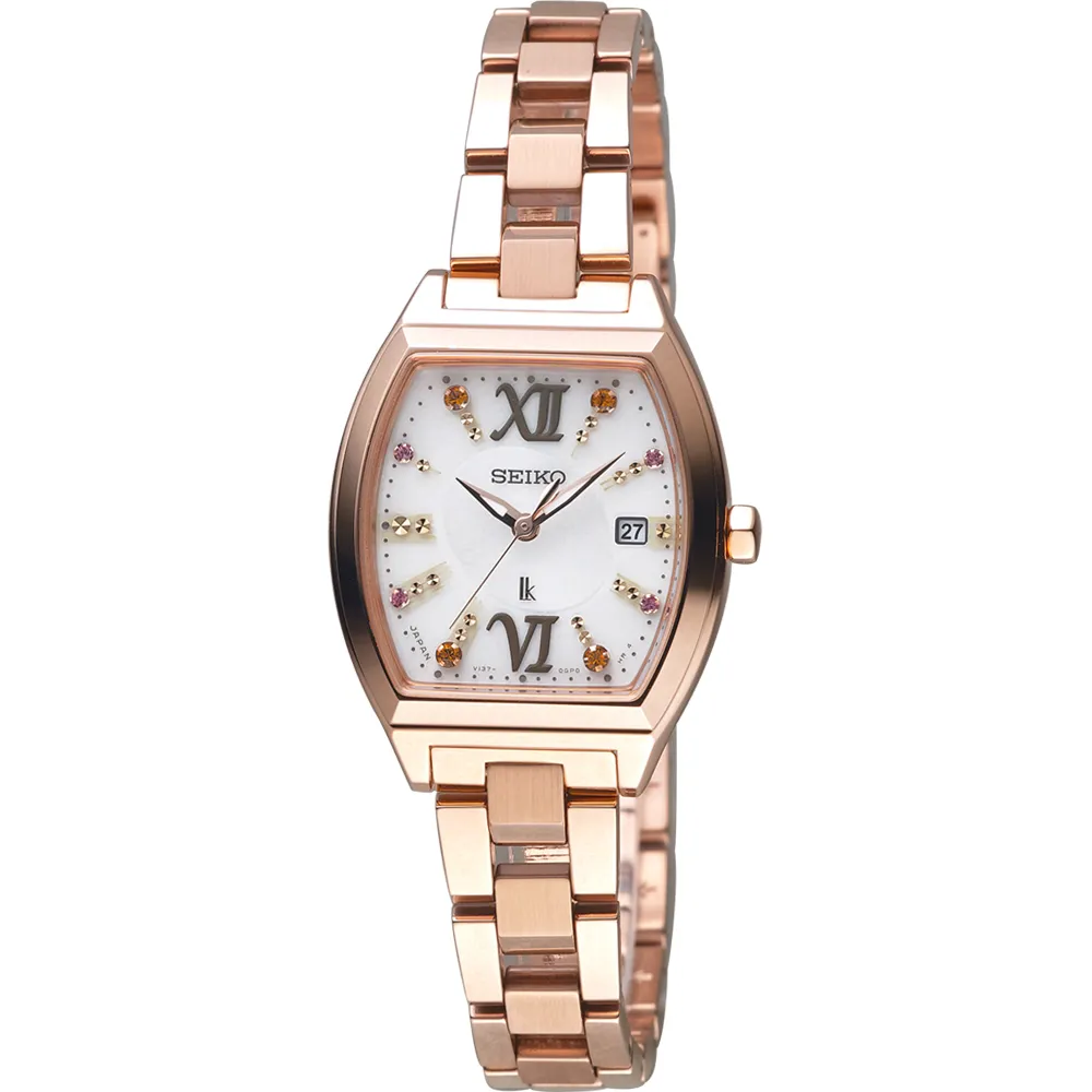 SEIKO 精工 LUKIA 魅力探索太陽能電波鈦金屬酒桶型女錶-銀/27.4mm 1B32-0AV0S(SSQW057J) 歷史價格詳細信息