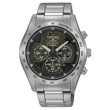 SEIKO criteria 日系魅力時尚腕錶-黑/銀(V14J-0BS0D ) 歷史價格詳細信息