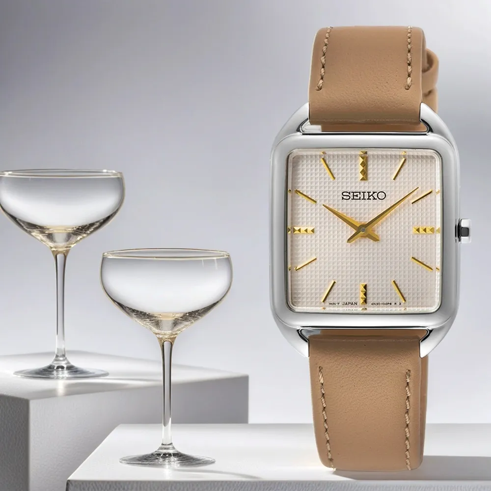 SEIKO 精工 SWR069P1手錶 羅馬時標 米白面 藍寶石鏡面 鋼帶 女錶 【錶飾精品】 歷史價格詳細信息