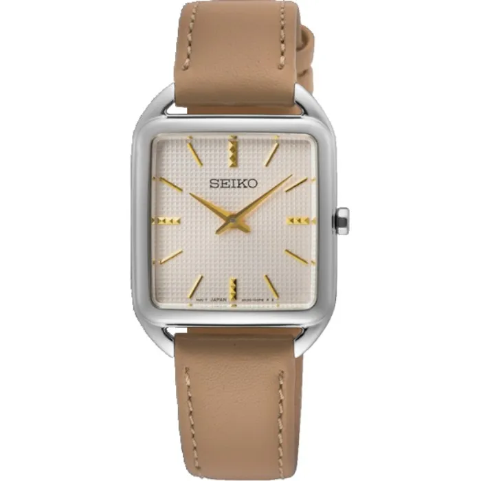 SEIKO 精工 SWR069P1手錶 羅馬時標 米白面 藍寶石鏡面 鋼帶 女錶 【錶飾精品】 歷史價格詳細信息