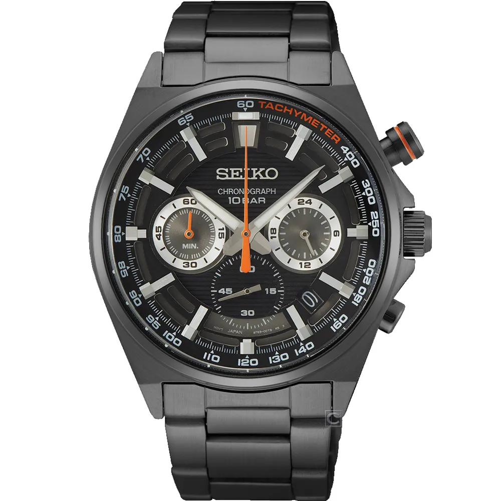 SEIKO 極速碳纖維紋 計時腕錶(8T67-00N0D)SSB391P1 歷史價格詳細信息