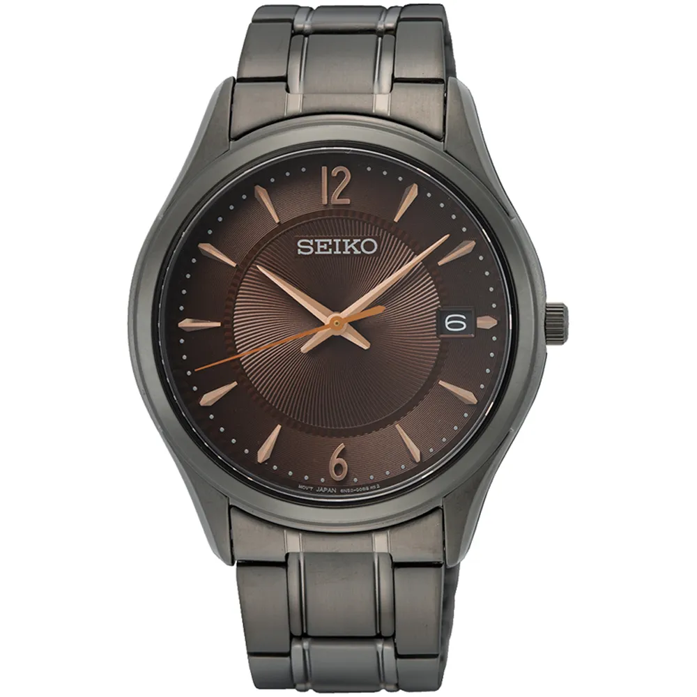 SEIKO 精工 都會經典大三針時尚女錶-咖啡x黑/29.9mm 6N22-00N0U(SUR521P1) 歷史價格詳細信息