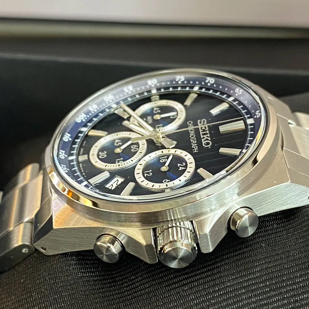 SEIKO精工 CS系列 條紋設計賽車計時手錶-41mm(SBTR031J/8T63-01T0S) 歷史價格詳細信息