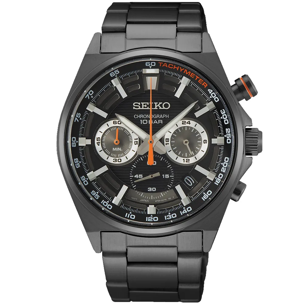 SEIKO 精工 CS系列 三眼計時腕錶 41mm (8T63-00T0G/SSB405P1) 歷史價格詳細信息