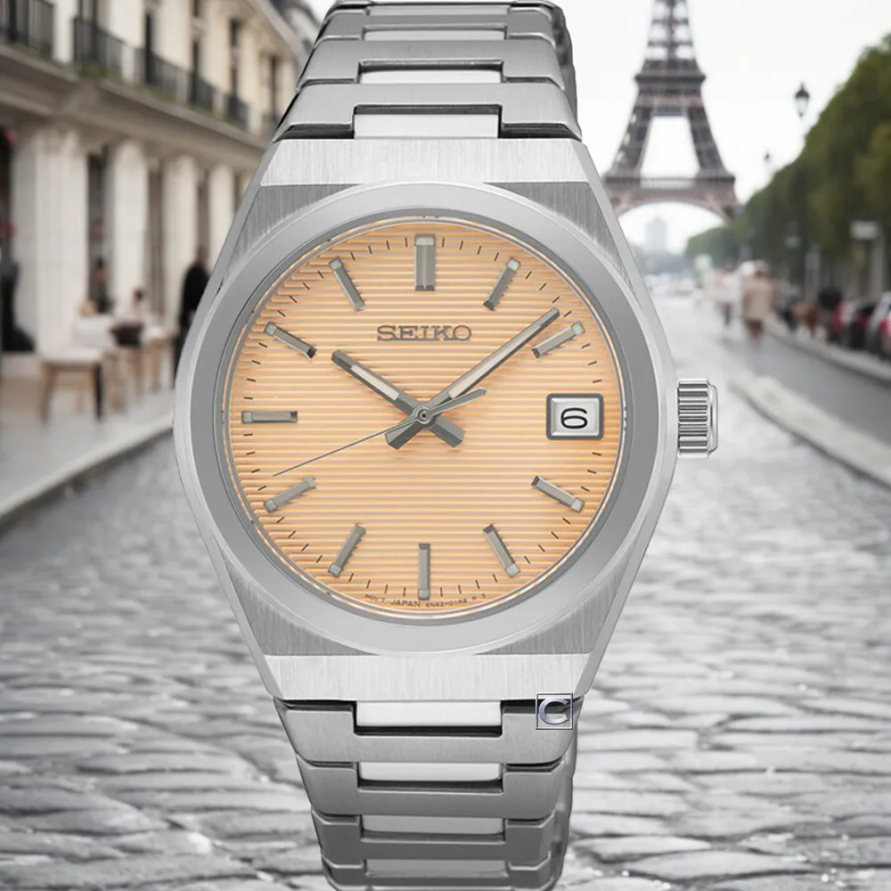 SEIKO 精工 CS系列 條紋簡約石英手錶-34mm (SUR573P1/6N42-00N0S)_SK040 歷史價格詳細信息