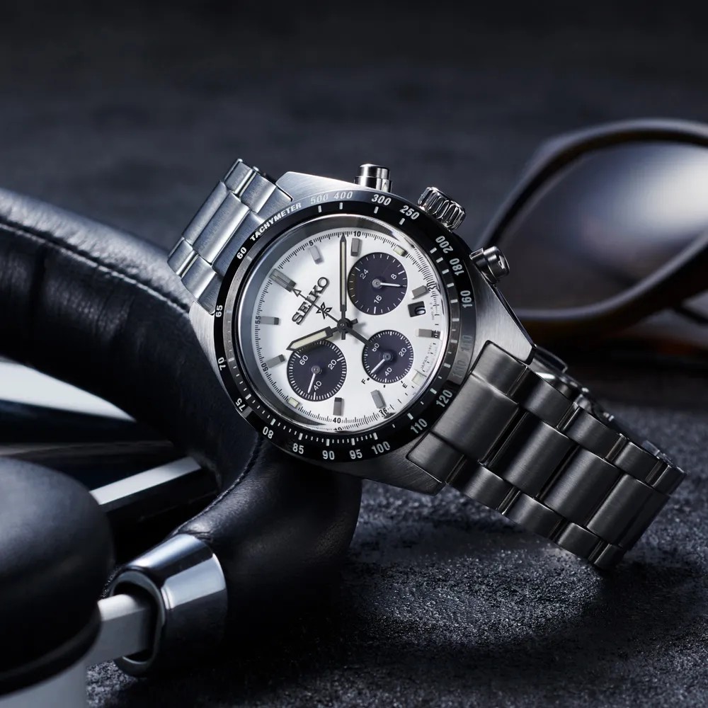 【SEIKO】精工 Prospex 熊貓 SSC813P1 鋼錶帶 太陽能 三眼計時男錶 V192-0AF0S 39mm 歷史價格詳細信息