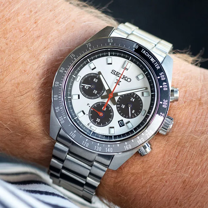 SEIKO SSC911P1《光動能三眼計時 Speed Timer系列》41mm/藍寶石水晶鏡面/白熊貓【第一鐘錶】 歷史價格詳細信息