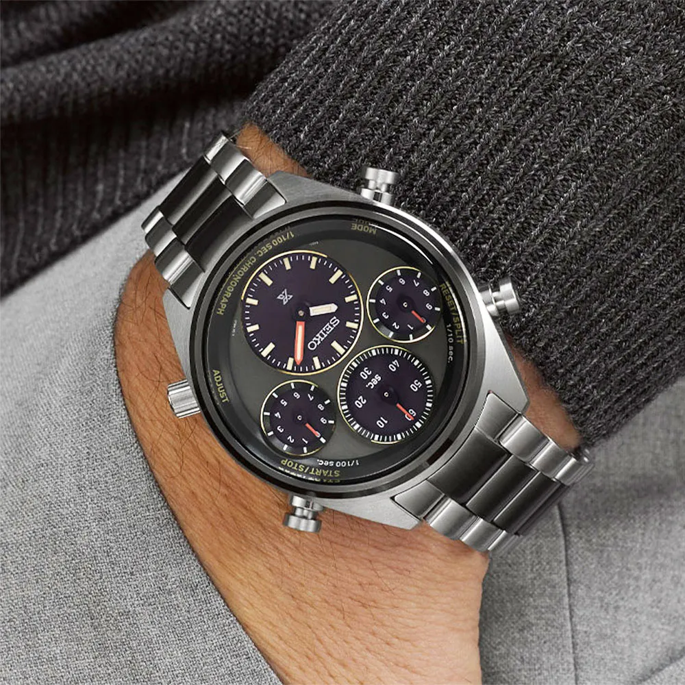 【SEIKO】精工 Prospex 40週年限量 SNJ037P1 鮪魚罐頭 鋼帶 太陽能雙顯潛水錶 H855-00C0SD 黑 歷史價格詳細信息