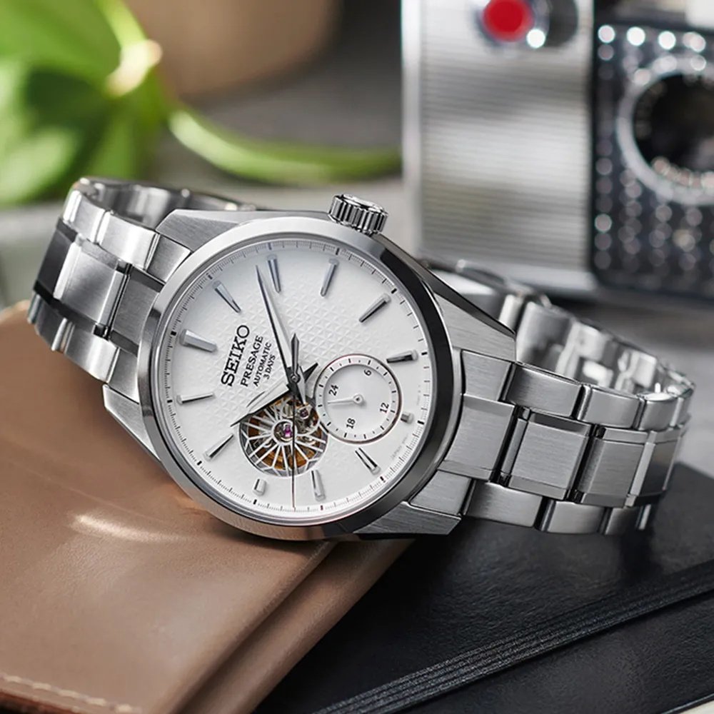 SEIKO 精工 Presage 新銳系列 三日鍊立體麻葉紋小鏤空機械腕錶-藍40.2mm(SPB417J1/6R5J-00A0B) 歷史價格詳細信息