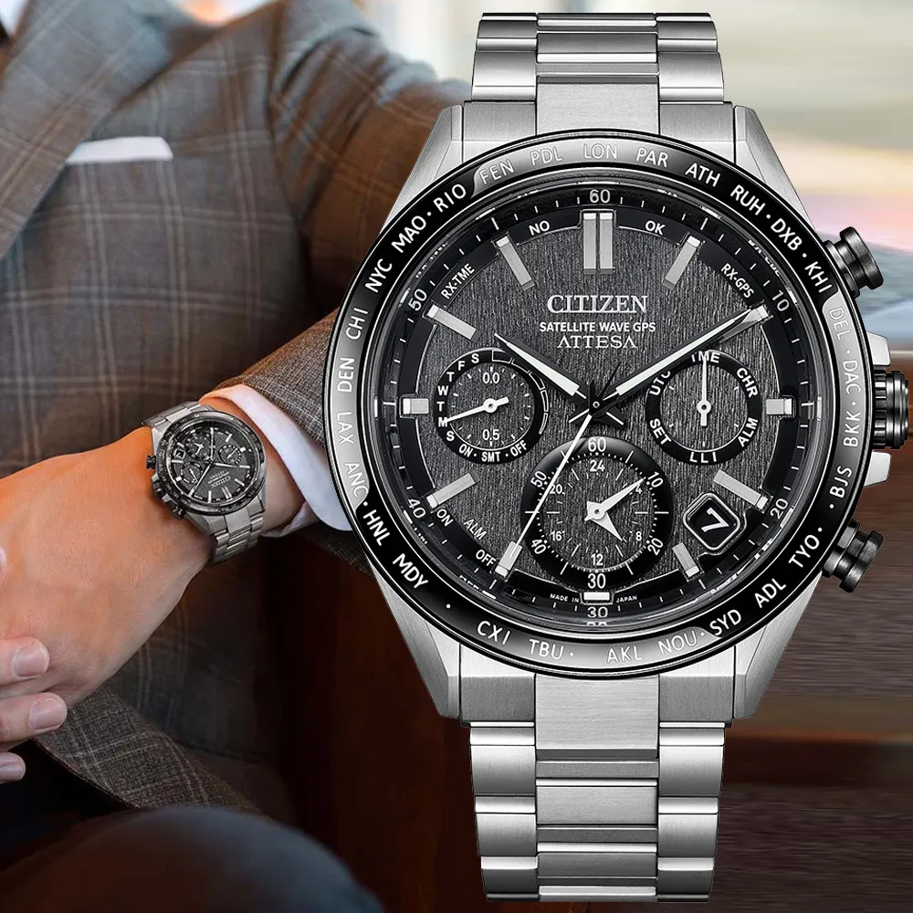 CITIZEN星辰 GENTS系列 光動能GPS鈦金屬腕錶 43.5mm/CC3085-51L 歷史價格詳細信息