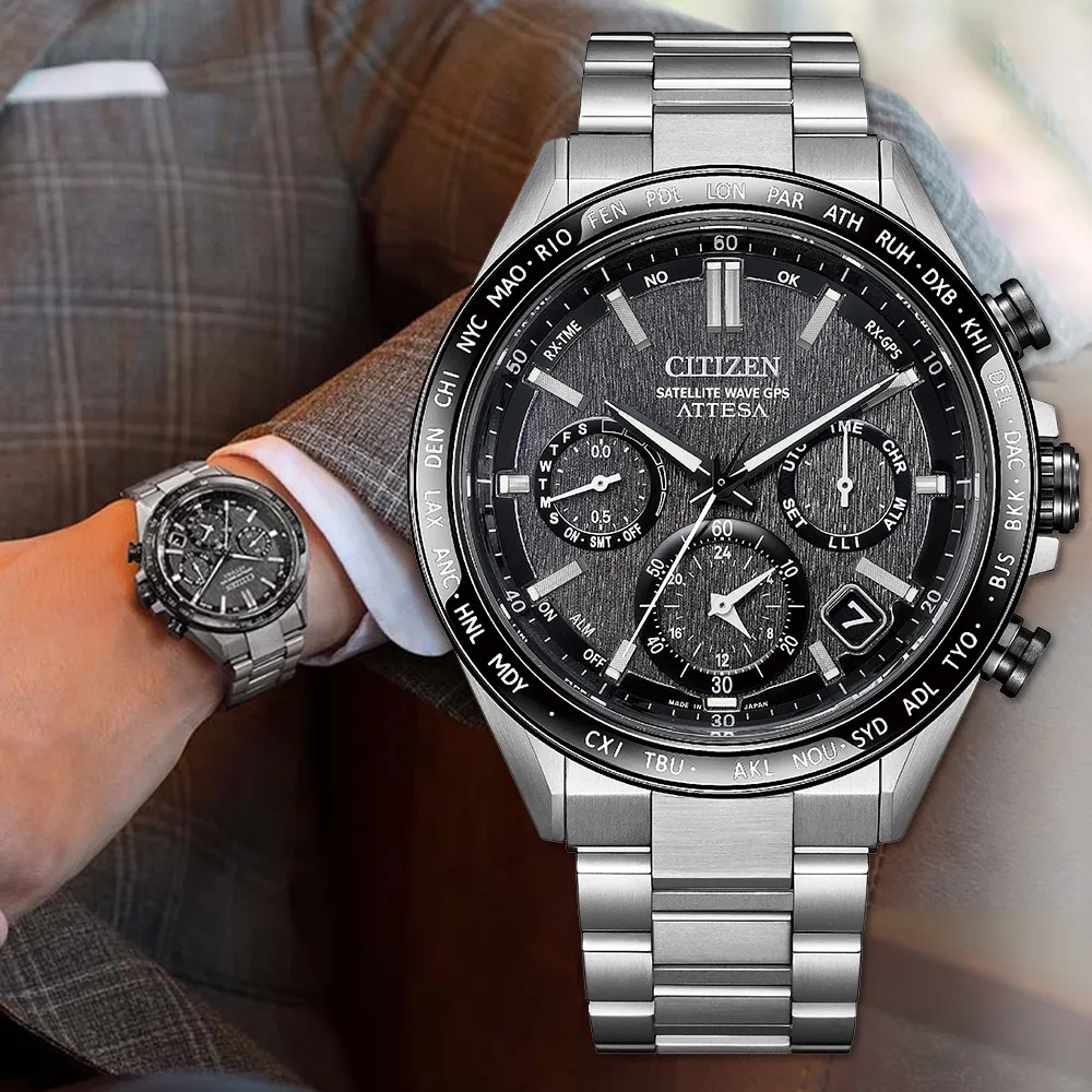 CITIZEN 星辰 光動能萬年曆鈦金月相電波錶/43mm/BY1018-80E 歷史價格詳細信息