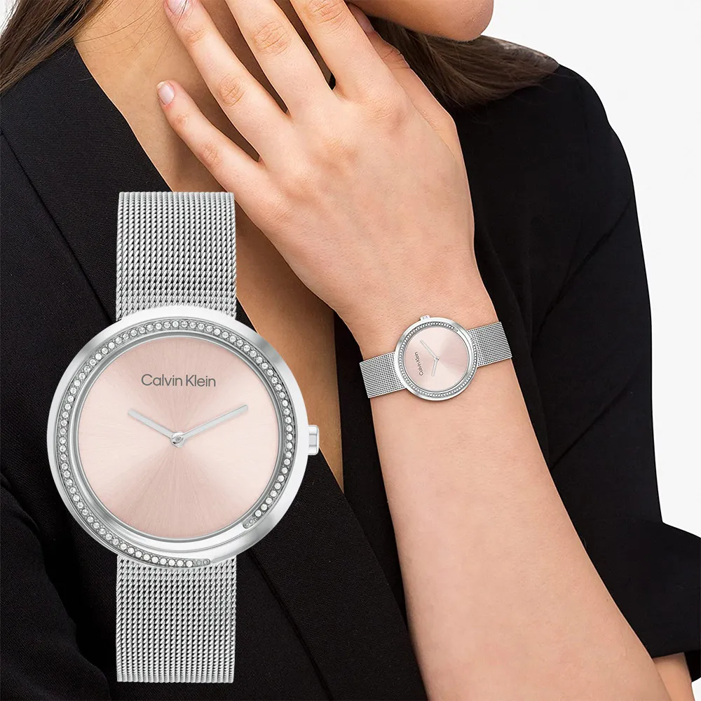 Calvin Klein CK 晶鑽時尚米蘭帶腕錶 34 MM  (CK25200151) 歷史價格詳細信息