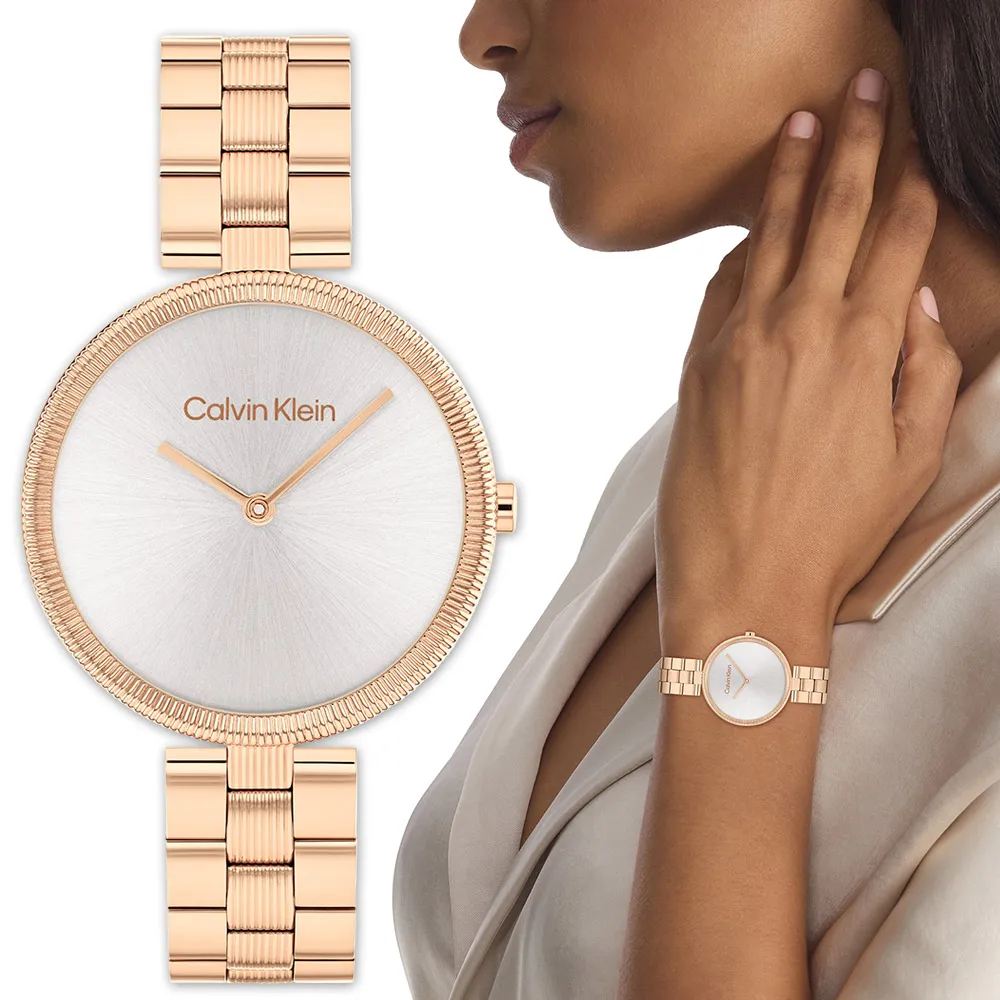 Calvin Klein 凱文克萊 CK 雙色女錶-30mm(25100028) 歷史價格詳細信息