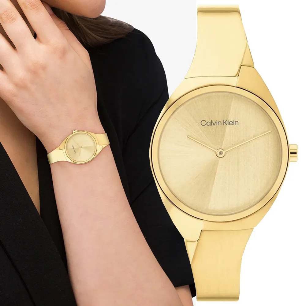 Calvin Klein 典雅氣質手環式腕錶/玫瑰金/30mm/CK25200188 歷史價格詳細信息