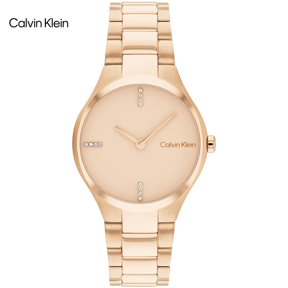 Calvin Klein 典雅氣質手環式腕錶/玫瑰金/30mm/CK25200188 歷史價格詳細信息
