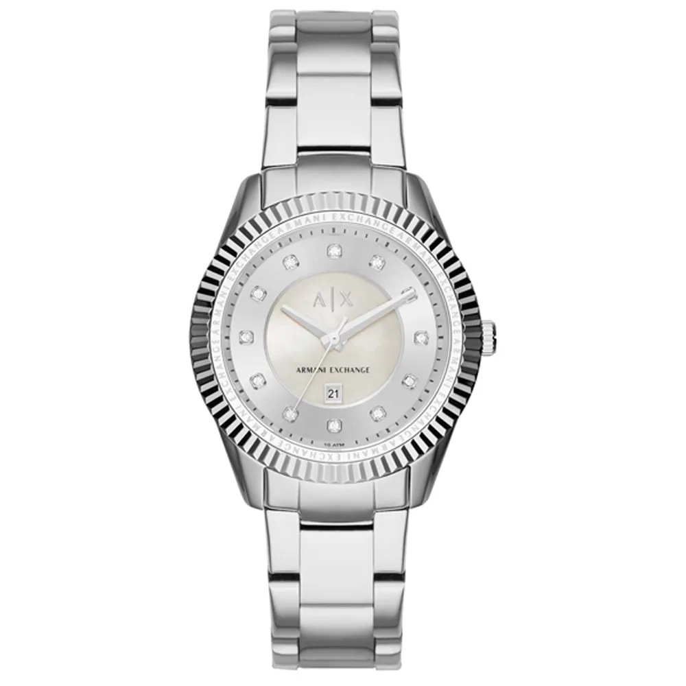 A│X Armani Exchange 急速車手計時腕錶-綠黑x淺褐皮帶 歷史價格詳細信息