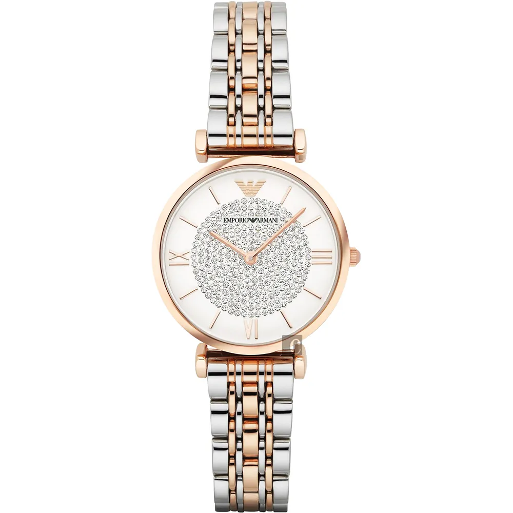 Emporio Armani Ladies 鍊帶石英錶-珍珠貝x銀/28mm AR7416 歷史價格詳細信息