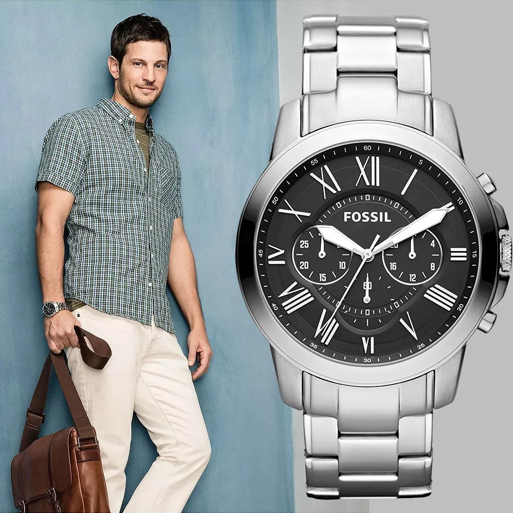 【FOSSIL】 三眼計時綠鏡潛水男腕錶 FS5726 歷史價格詳細信息