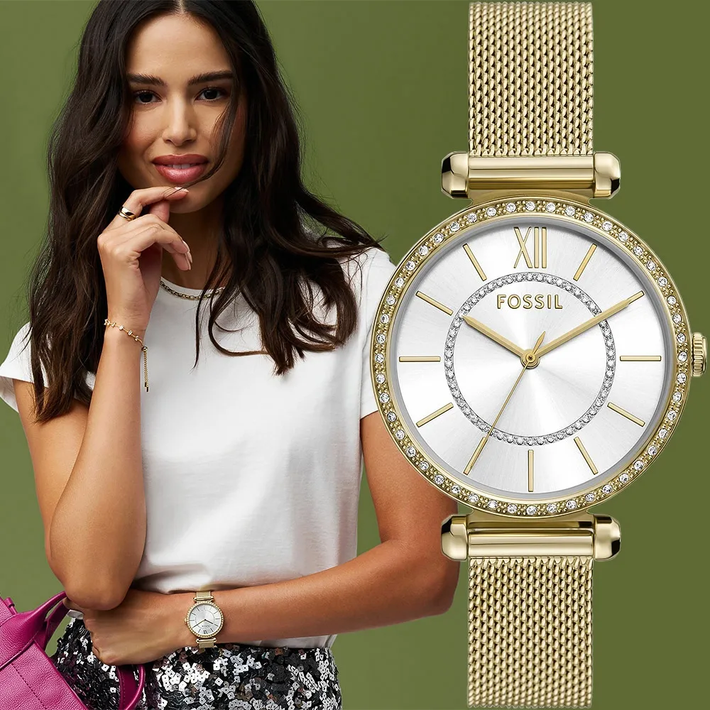 FOSSIL Tillie 珍珠母貝時尚晶鑽米蘭女錶-綠/26mm BQ3987 歷史價格詳細信息