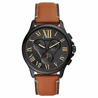 FOSSIL 古典伯爵三環計時腕錶-深綠 歷史價格詳細信息