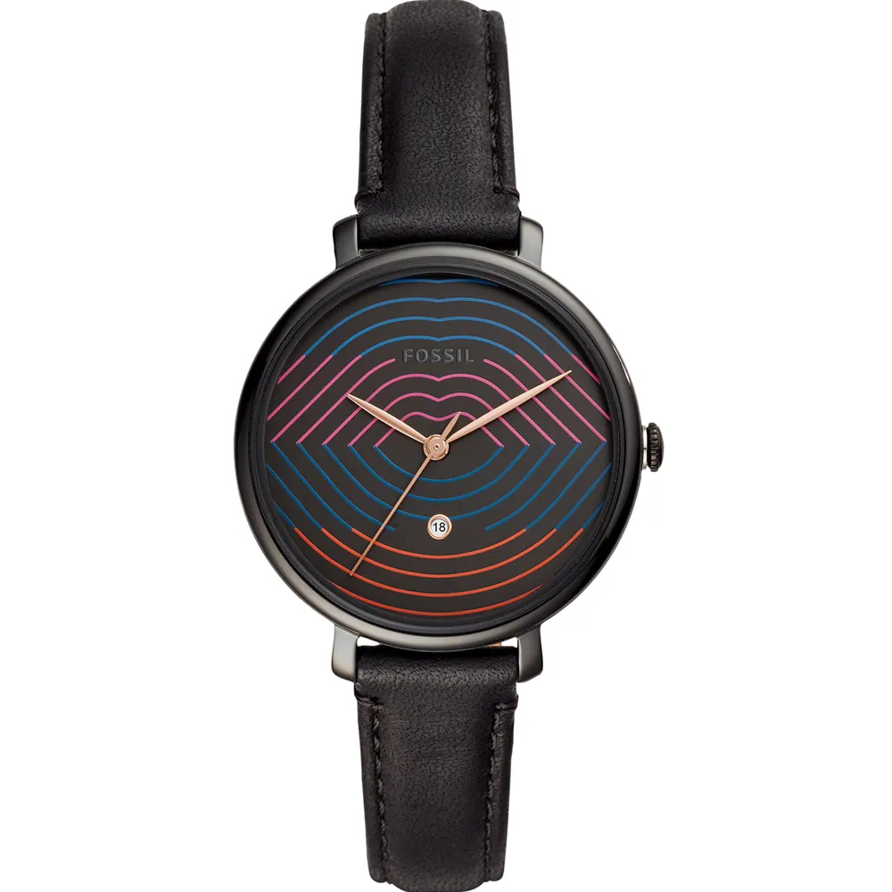 FOSSIL Jacqueline古典晶鑽月相玫瑰金腕錶36mm/ES5165 歷史價格詳細信息