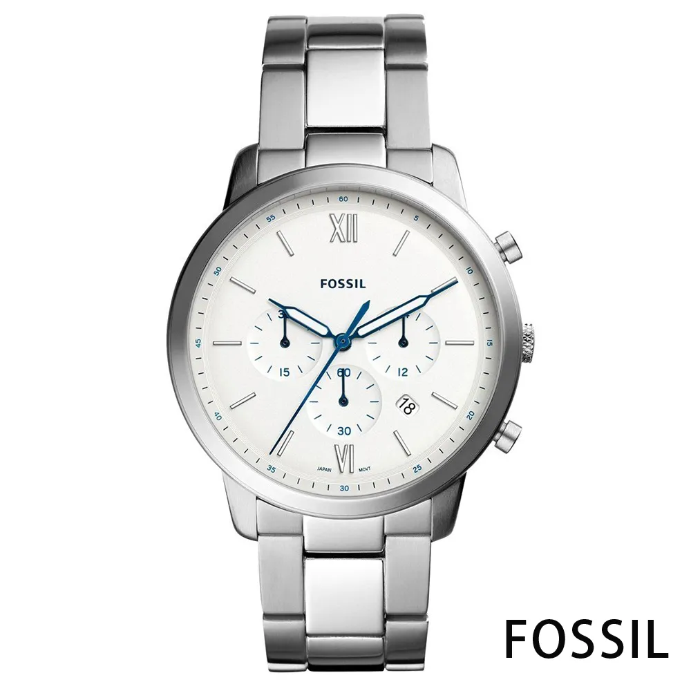 FOSSIL 紐約時刻簡約真皮手錶(FS5439)-銀x咖啡/44mm 歷史價格詳細信息