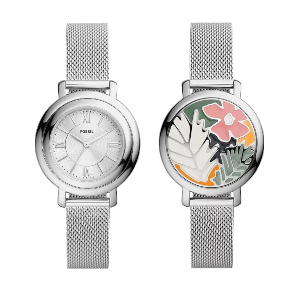 FOSSIL Jacqueline古典晶鑽月相玫瑰金腕錶36mm/ES5165 歷史價格詳細信息