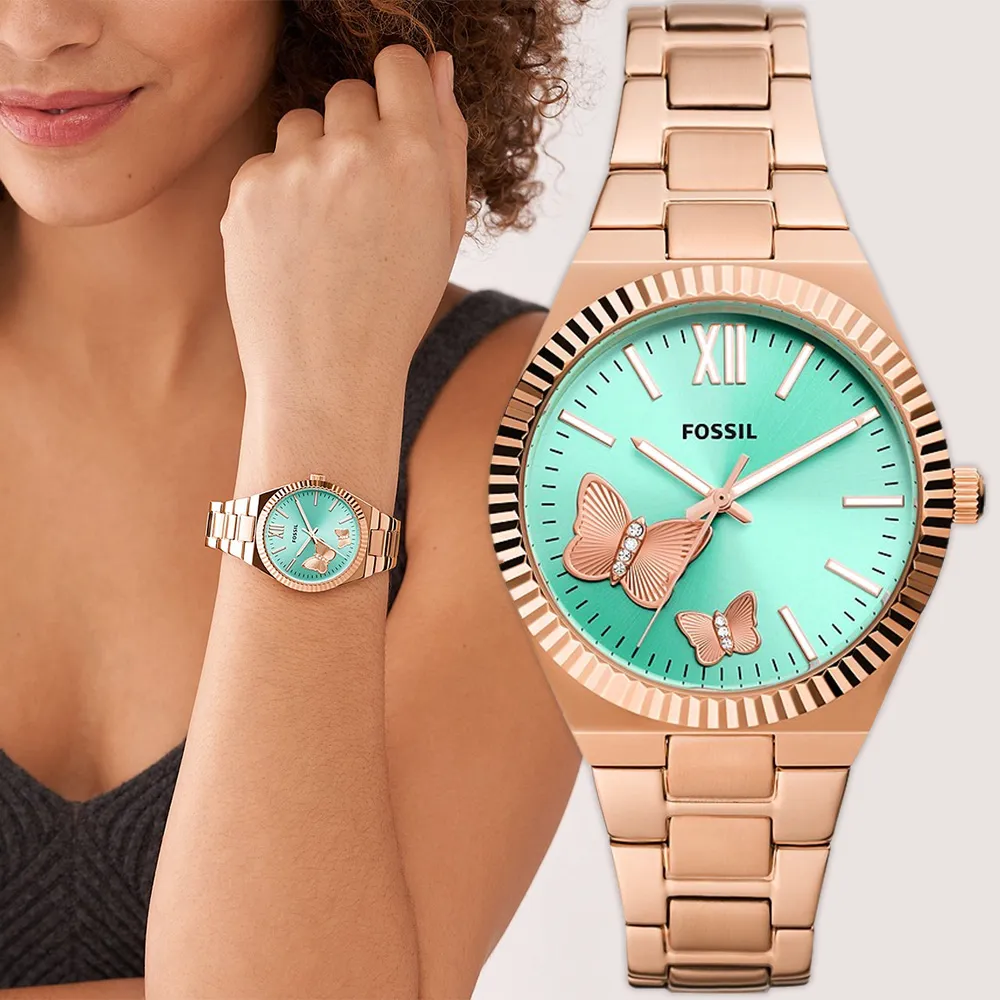FOSSIL Scarlette 簡約金耀手錶-38mm(ES5299) 歷史價格詳細信息