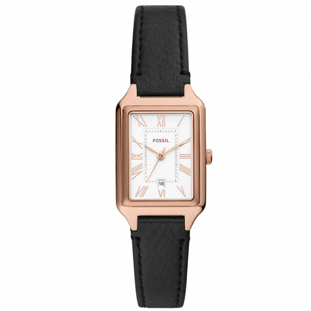 【FOSSIL】公司貨 方形典雅羅馬不鏽鋼腕錶/玫瑰金x白面 女錶(ES5271) 歷史價格詳細信息