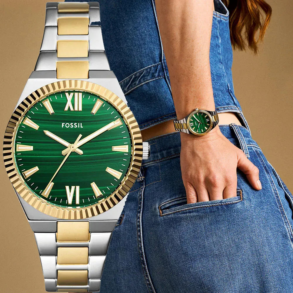 FOSSIL Scarlette 簡約金耀手錶-38mm(ES5299) 歷史價格詳細信息