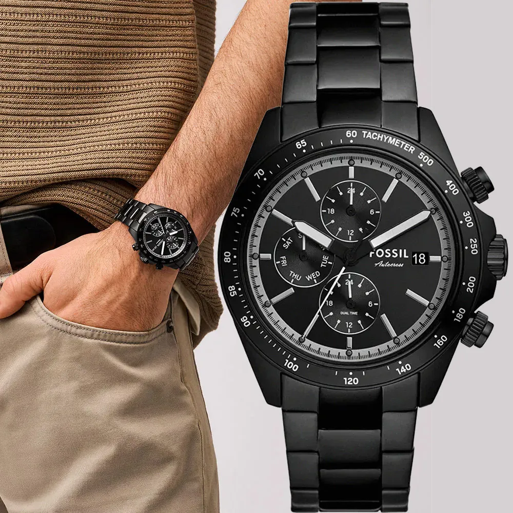 FOSSIL Autocross 賽車綠 多功能三眼手錶-42mm(BQ2878) 歷史價格詳細信息